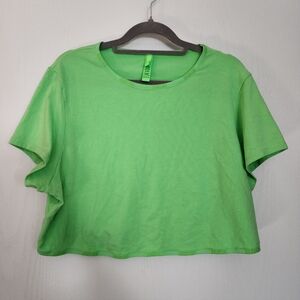 Women's Green Cropped Tee